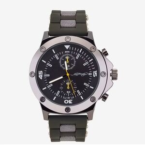 Ed Hardy Men's Green and Black Watch